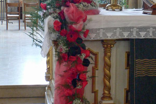 Festlicher Altarschmuck